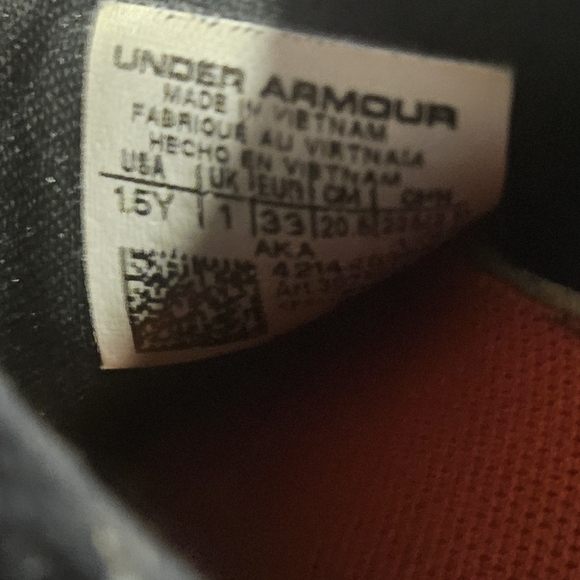 Under armour Boys runplay size 1.5y - Picture 4 of 4